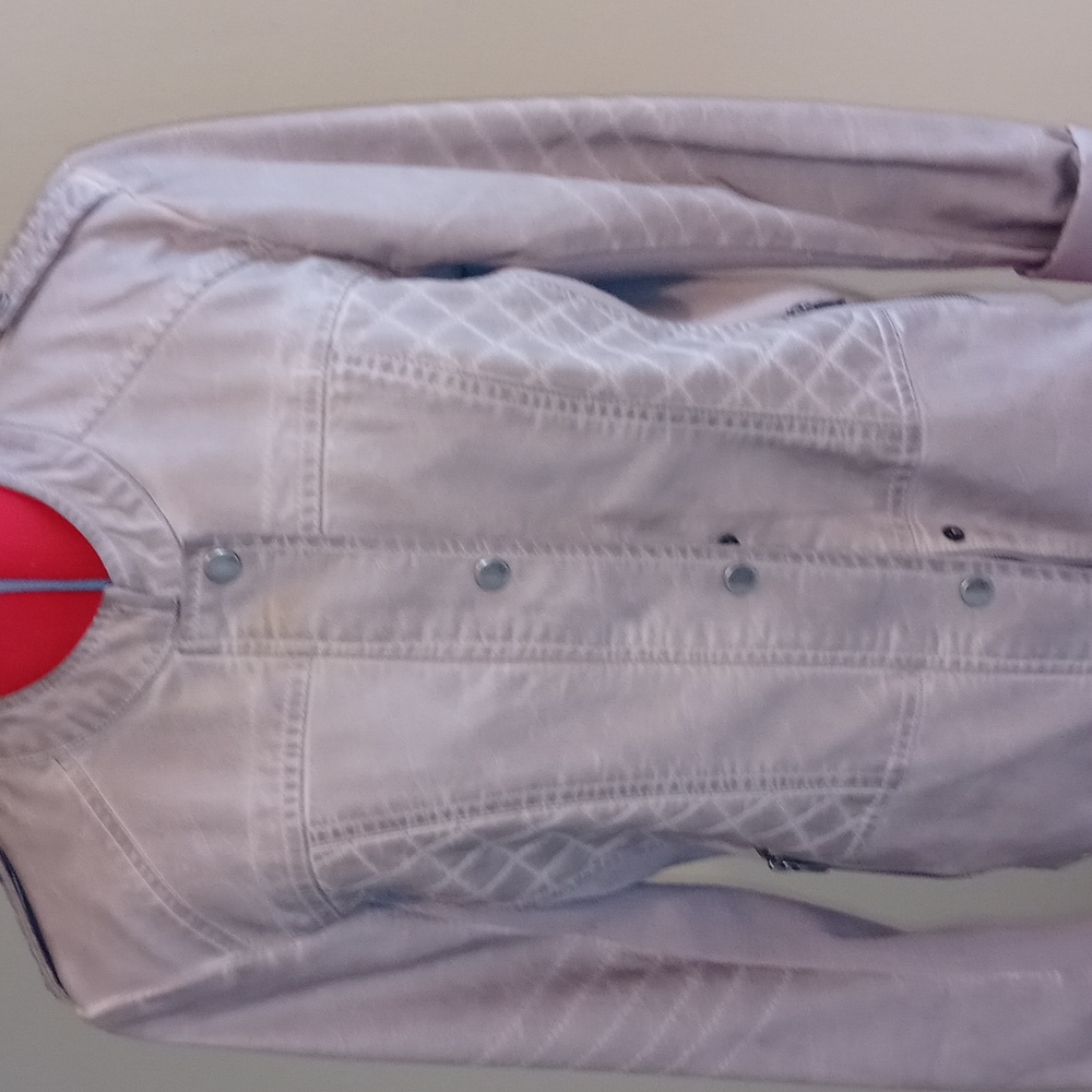 Maurices Mauve Pink Faux Leather Jacket Full Zippered…